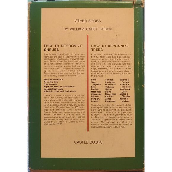 How to Recognize Flowering Wild Plants, by William Carey Grimm, 1968, Hardcover - Picture 2 of 7